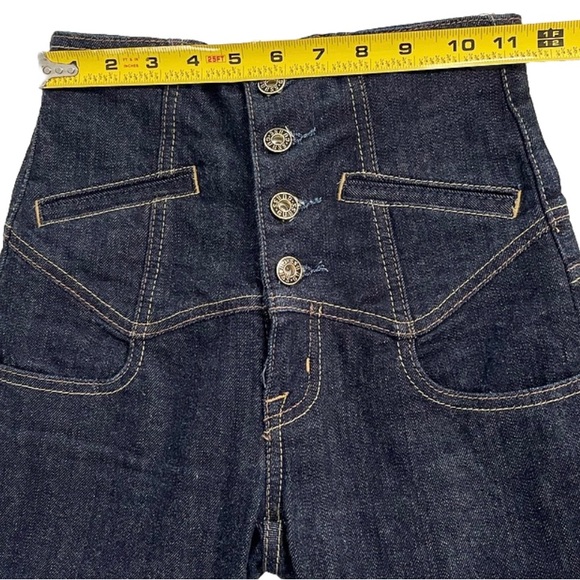 Guess Jeans Authentic Ultra High-Waisted Skinny Jeans Women 23 Stretch Deep Blue - Picture 5 of 9